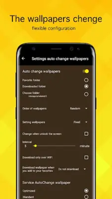 Yellow Wallpapers 4K android App screenshot 1